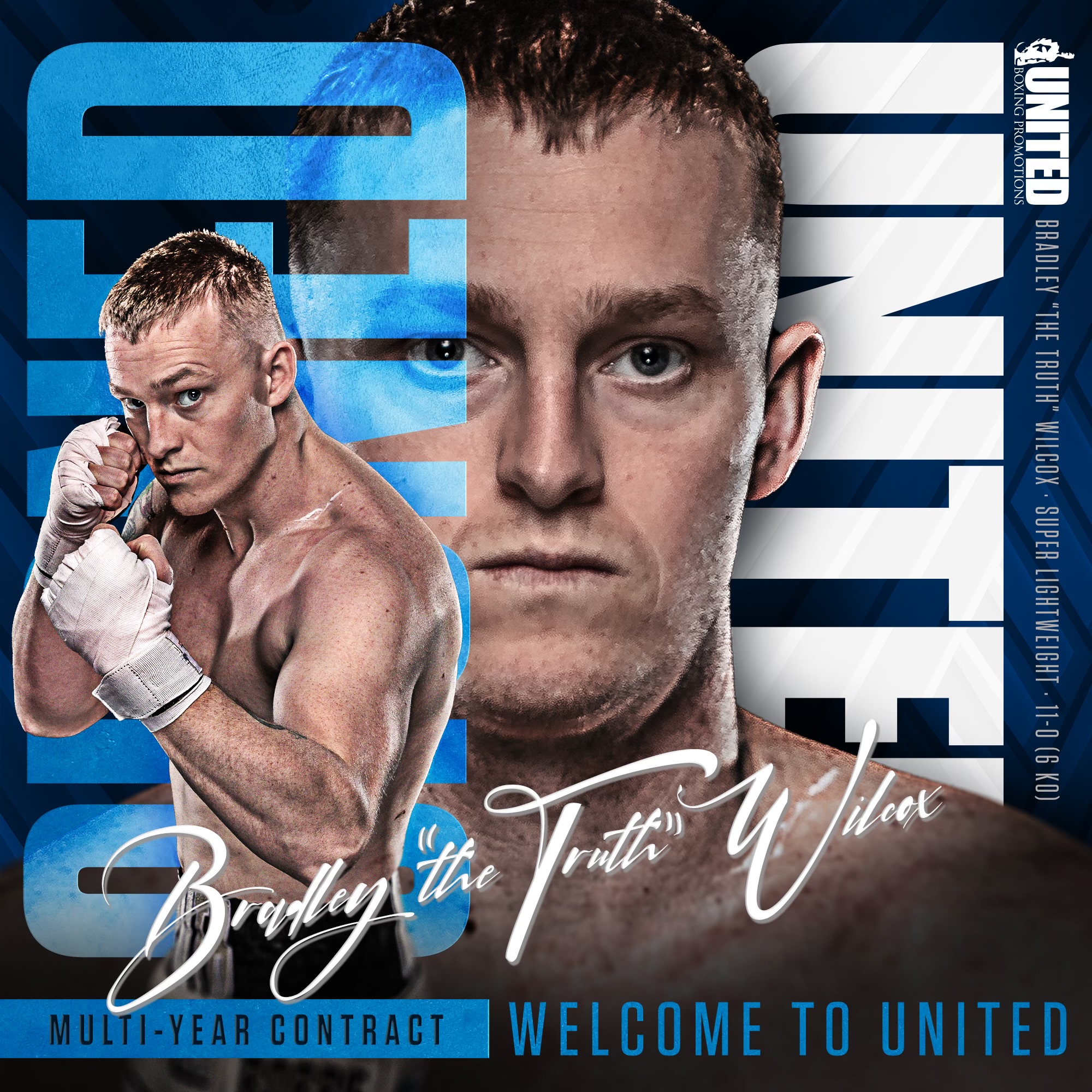 UNITED, SUPER LIGHTWEIGHT BRADLEY WILCOX AGREE TO MULTI-YEAR CONTRACT