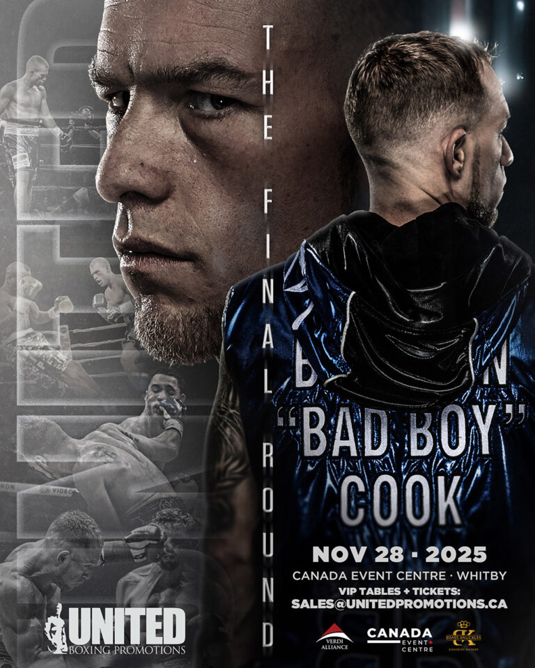 United Boxing Promotions : November 28 2025 : Canada Event Centre Whitby : Brandon Cook